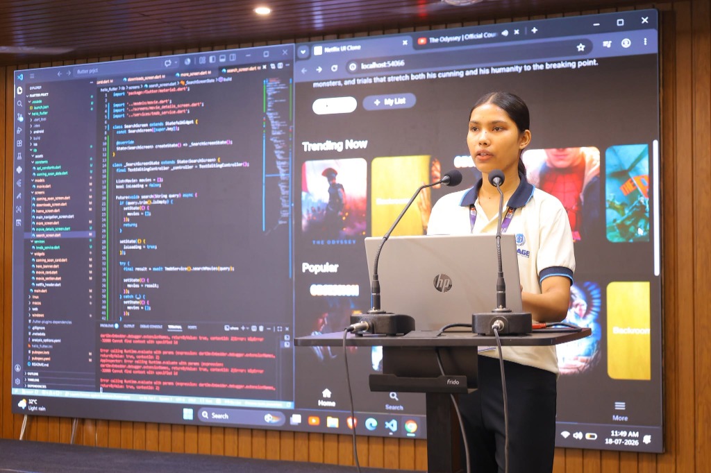 Student presentation on Flutter